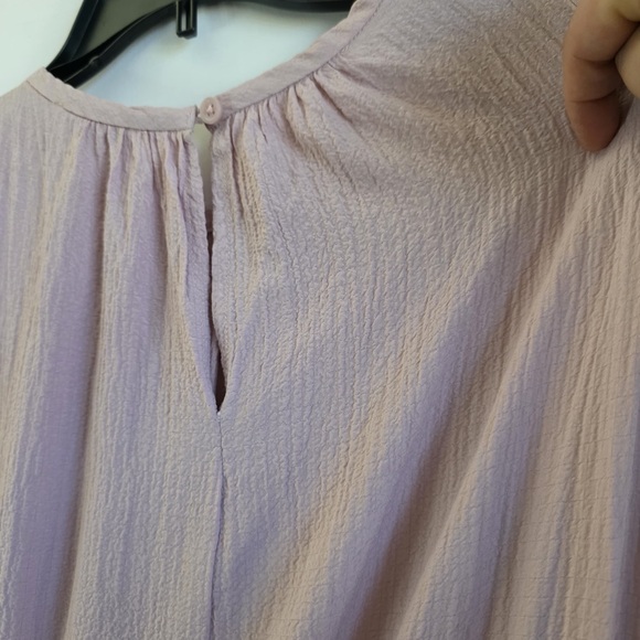 Calvin Klein Sleeveless Tiered Midi Dress - Light Purple - Picture 5 of 8